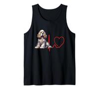 Battement de cœur Cocker américain pour Les Amoureux des Chiens Débardeur