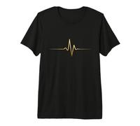 Battement de cœur doré T-Shirt Haut de Gamme