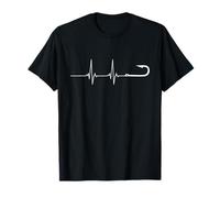 Battement de cœur d'un hameçon de pêche T-Shirt