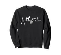 Battement de Cœur ECG Âne Humour Animal Campagne Ferme Sweatshirt