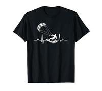 Battement de cœur Kitesurf, Rythme Cardiaque du Surfeur T-Shirt
