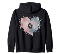 Battement de cœur mère-Fille, Amour, Lien Familial Sweat à Capuche