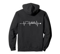 Battement de cœur Paris Inscription EKG Courbe Ville France Sweat à Capuche