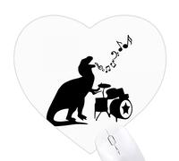 Battement de tambour Jeux de tapis de souris en forme de coeur