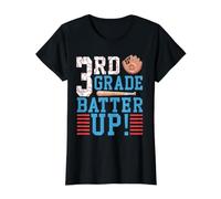 Batter de Baseball de 3e année pour la rentrée Scolaire des Enfants T-Shirt Graphique avec Valeur