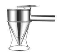 Batter Dispenser,Pancake Batter Piston Funnel with Stand - Cupcake Batters Pourer, Kitchen Gadget for Cake, Baked Goods, Ttakoyaki, Desserts