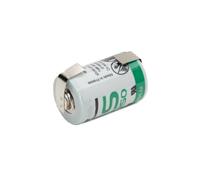 Batterie 1/2 AA, 3,6 V Li-SOCl2, 1200 mAh, avec lames à souder U-Tag