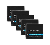 Batterie 1000 mAh 5 pièces, compatible avec appareil photo Canon PowerShot A3300 A3200 A3100 A3000 A2200 A1200 IS NB8L