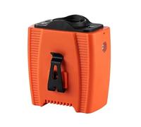 Batterie 10000mAh, Durée De Vie La Super Longue 21 Heures, Ventilateur Taille, Prise en Charge du Chargement des Appareils Mobiles, Affichage Numérique Indiquant Puissance Pince Mains Libres(Orange)