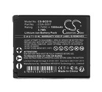 Batterie 3.7V 1Ah Li-ion DMW-BCD10 pour Panasonic Lumix DMC-TZ4