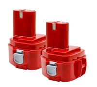 Batterie 12 V 4000 mAh compatible avec Makita PA12 Ni-MH, compatible avec les batteries for outils électriques Makita 1200, 1220, 1201, 1222, 1233SA/B1235 192681-5(2PCS 4000mAh Battery)