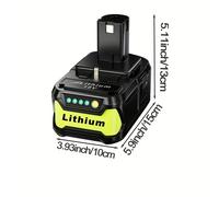 Batterie 12Ah pour RYOBI P108 18V One + Plus, outils électriques au lithium-ion 18V, P104 P107 RB18L50 RB18L20 P108 12000mAH-2PCS
