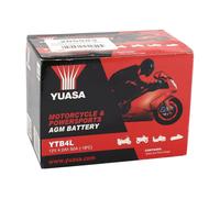 Batterie moto YUASA YTB4L VRLA AGM 12v 4.2ah 50A Active