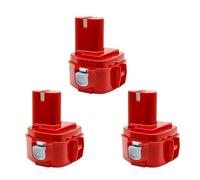 Batterie 12V 4000mAh compatible for Makita PA12 Ni-Mh Batterie compatible for Makita 1200 1220 1201 1222 1233SA/B1235 192681-5 Batteries for outils électriques(3PCS 4000mAh Battery)