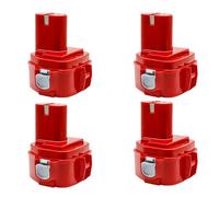 Batterie 12V 4000mAh compatible for Makita PA12 Ni-Mh Batterie compatible for Makita 1200 1220 1201 1222 1233SA/B1235 192681-5 Batteries for outils électriques(4PCS 4000mAh Battery)
