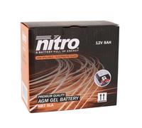 Batterie 12v 8 ah nb7 nitro sla sans entretien prete a l'emploi (lg135xl75xh133m