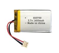 Batterie 1400 mAh 3,7 V 603759 603462 (1 pièce)