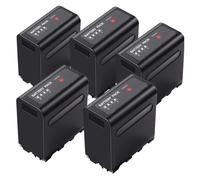 Batterie 15 000 MAh for NP-F980 avec Sortie De Charge USB, Compatible avec Les Modèles Sony CCD-TRV35, TRV940, CCD-RV100 Et DCR-TR7.(5pcs)