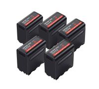 Batterie 15000 MAh NP-F980 F960 F970 NPF980, Compatible avec Canon, avec Port De Charge USB, Compatible avec Les Modèles CCD-TRV35, TRV940, CCD-RV100 Et DCR-TR7.(5 pcs Battery)