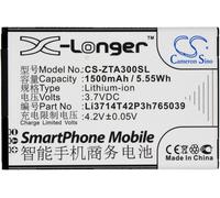Batterie 1500mAh type Li3714T42P3h765039 pour ZTE AF3 AF5, Blade A3 A5 C341 T220