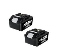 Batterie 18 V, Compatible Avec Makita, BL1850B Li-ion 18 V 9000 MAh BL1840B BL1860 BL1890 BL1815 BL1830 BL1835 Batteries For Perceuses Sans Fil LXT400 DE(2pcs)