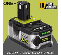 Ryobi Batterie lithium-ion One+ Plus RB18L50 P108 - 18 V 5 Ah - Lot de 2