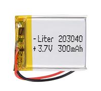 Batterie 203040 LiPo 3.7V 300mAh 1.11Wh 1S 5C Liter Energy Battery pour l'électronique Rechargeable Téléphone Portable Smartwatch GPS - Ne Convient Pas à la Radiocommande 42x30x3mm (300mAh|203040)