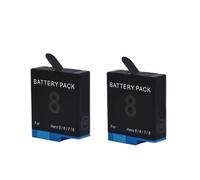 Batterie 2150 mAh Compatible avec GoPro Hero 5, 6, 7 et 8, avec kit de Chargeur(Black)