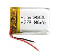 Batterie 242030 LiPo 3.7V 140mAh 0.518Wh 1S 5C Liter Energy Battery pour l'électronique Rechargeable Téléphone Portable Smartwatch GPS - Ne Convient Pas à la Radiocommande 32x20x4mm (140mAh|242030)