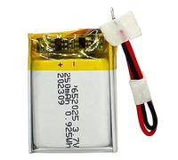Batterie 250 mAh 3,7 V 652025 652025P (1 pièce)