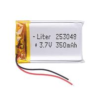 Batterie 253048 LiPo 3.7V 350mAh 1.295Wh 1S 5C Liter Energy Battery pour l'électronique Rechargeable Téléphone Portable Smartwatch GPS - Ne Convient Pas à la Radiocommande 50x30x3mm (350mAh|253048)