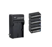 Batterie 2800 MAh NP-FS20 NP-FS21 NP-FS22, Compatible avec Sony, for DCR-PC5E DCR-PC3E PC1 PC2E PC5 PC3 PC1E PC5L PC4 PC2 TRV1VE PC4E(3Battery and 1Charger)