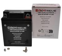 Batterie 2EXTREME 6N6L-BS 6V 6Ah AGM sans entretien - 97x55x115 mm, compatible Honda CB 125, SL 125, XL 250 et Yamaha DT 125/175/250/400, XT 500