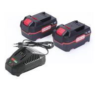 Batterie 2X 20V HHiMXPO 4.3Ah et Chargeur Rapide 21V 2.4Amp Compatible Parkside