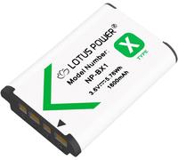 Batterie 3,6V 1600mAh Haute Capacité, Batterie de Remplacement NP BX1 pour Caméra Sony DSC-RX100 / RX100 III / RX100 IV / RX100 V / HX90V