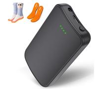 Batterie 3,7 V 2 A 4000 mAh pour chaussettes chauffantes - Batterie de rechange pour gants, écharpes et pantoufles - Mini batterie portable avec contrôle de la température pour vêtements chauffants
