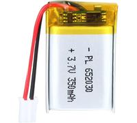 Batterie 3,7 V 350 Mah Batterie Lithium-Ion Li-Po Lithium-Ion 652030 Avec Connexion 2p-Ph Avec Taille De Grille De 2,0 Mm