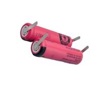 Batterie 3,7 V 740 mAh compatible for Braun Oral B Pro 2 Type 3766 S5 S6 S7 iO4 iO5 iO6 iO7 iO9 iO8 iO10, rasoirs à brosse à dents avec pieds à souder, tête plate(With soldering feet 2pcs)