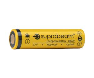 Batterie 3,7 V Li-Po 16600 1100 mAh Suprabeam pour lampes de poche Q2r/Q2xr
