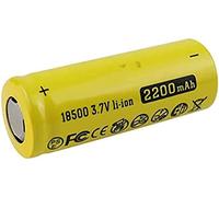 Batterie 3.7v 2200mah 18500 Li ION, Rechargeable pour Lampe De Poche Lumière De Secours Caméra Télécommande Gadgets Électroniques Etc.,1 PCS
