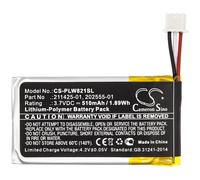 Batterie 3.7V 510mAh 202555-01 211425-01 Pour Plantronics Savi 8210, 8220, W8210