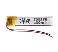 Batterie 300955 LiPo 3.7V 100mAh 0.37Wh 1S 5C Liter Energy Battery pour l'électronique Rechargeable Téléphone Portable Smartwatch GPS - Ne Convient Pas à la Radiocommande 59x9x3mm (100mAh|300955)