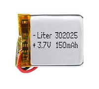 Batterie 302025 LiPo 3.7V 150mAh 0.555Wh 1S 5C Liter Energy Battery pour l'électronique Rechargeable Téléphone Portable Smartwatch GPS - Ne Convient Pas à la Radiocommande 27x20x4mm (150mAh|302025)
