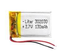 Batterie 302030 LiPo 3.7V 130mAh 0.481Wh 1S 5C Liter Energy Battery pour l'électronique Rechargeable Téléphone Portable Smartwatch GPS - Ne Convient Pas à la Radiocommande 32x30x4mm (130mAh|302030)