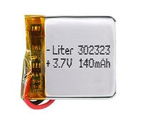Batterie 302323 LiPo 3.7V 140mAh 0.518Wh 1S 5C Liter Energy Battery pour l'électronique Rechargeable Téléphone Portable Smartwatch GPS - Ne Convient Pas à la Radiocommande 25x23x3mm (140mAh|302323)
