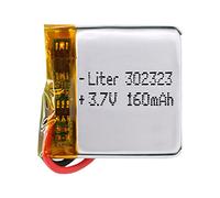 Batterie 302323 LiPo 3.7V 160mAh 0.592Wh 1S 5C Liter Energy Battery pour l'électronique Rechargeable Téléphone Portable Smartwatch GPS - Ne Convient Pas à la Radiocommande 25x23x3mm (160mAh|302323)
