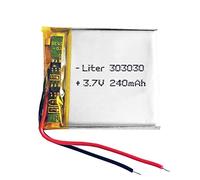 Batterie 303030 LiPo 3.7V 240mAh 0.888Wh 1S 5C Liter Energy Battery pour l'électronique Rechargeable Téléphone Portable Smartwatch GPS - Ne Convient Pas à la Radiocommande 32x30x3mm (240mAh|303030)
