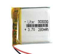 Batterie 303030 LiPo 3.7V 280mAh 1.036Wh 1S 5C Liter Energy Battery pour l'électronique Rechargeable Téléphone Portable Smartwatch GPS - Ne Convient Pas à la Radiocommande 32x30x3mm (280mAh|303030)