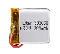 Batterie 303030 LiPo 3.7V 300mAh 1.11Wh 1S 5C Liter Energy Battery pour l'électronique Rechargeable Téléphone Portable Smartwatch GPS - Ne Convient Pas à la Radiocommande 32x30x3mm (300mAh|303030)