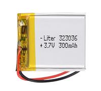 Batterie 323036 LiPo 3.7V 300mAh 1.11Wh 1S 5C Liter Energy Battery pour l'électronique Rechargeable Téléphone Portable Smartwatch GPS - Ne Convient Pas à la Radiocommande 36x30x4mm (300mAh|323036)